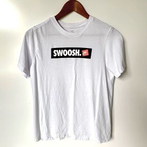 🟡Nike Swoosh White Tee